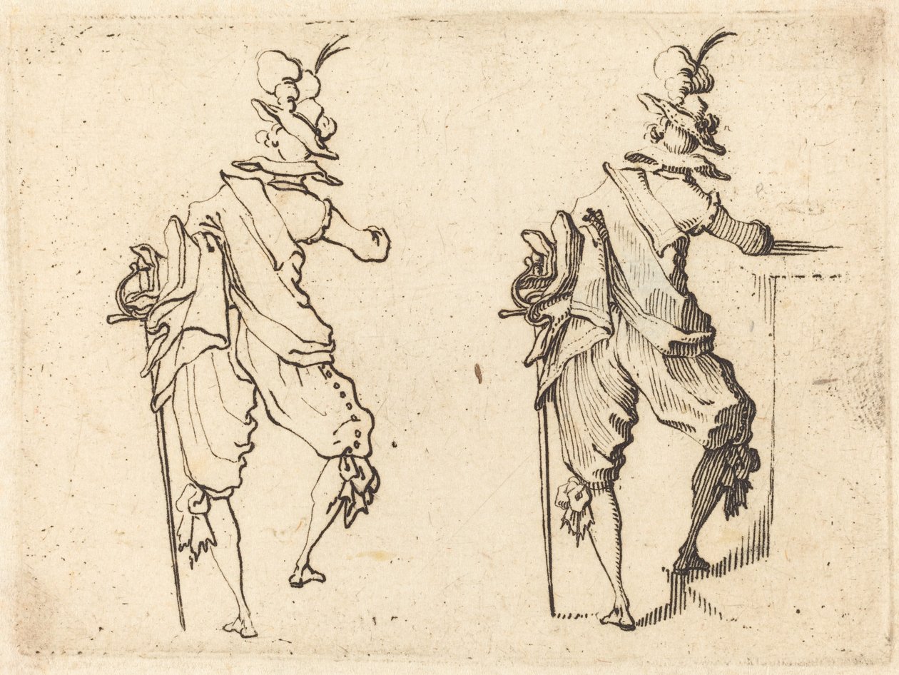 Man met Zwaard door Jacques Callot