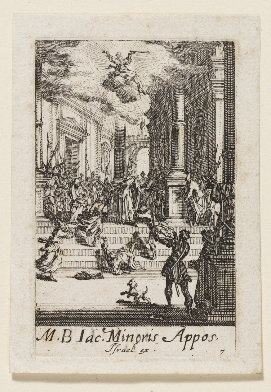 Martelaarschap van de heilige apostel Jakobus (Jac. Minoris Appos.) door Jacques Callot