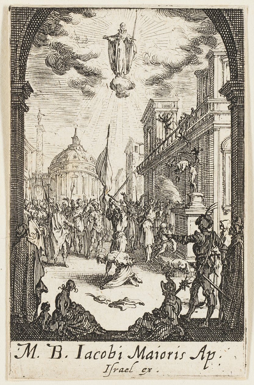 Martelaarschap van Sint-Jan de Meerdere, plaat vier uit De Martelaars van de Apostelen door Jacques Callot