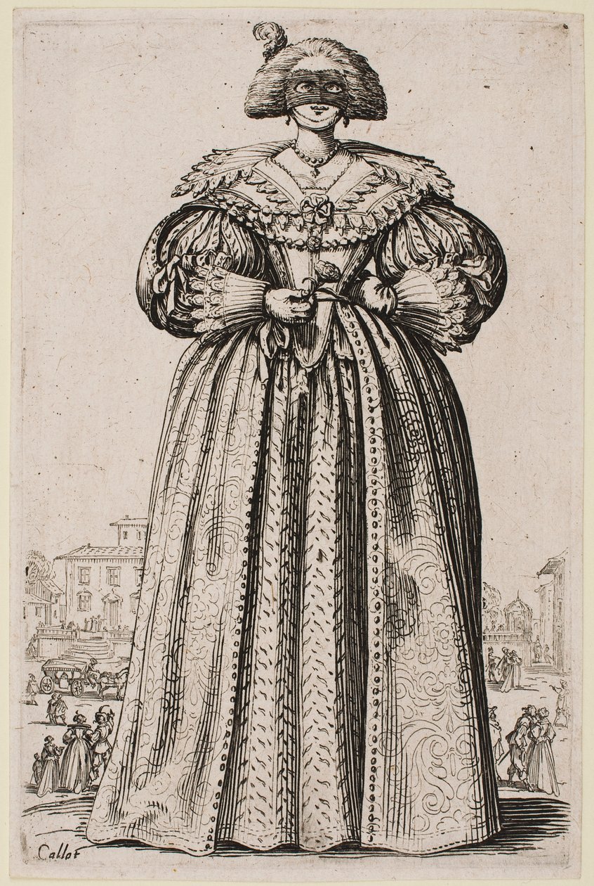 Gemaskerde dame, uit de serie 
