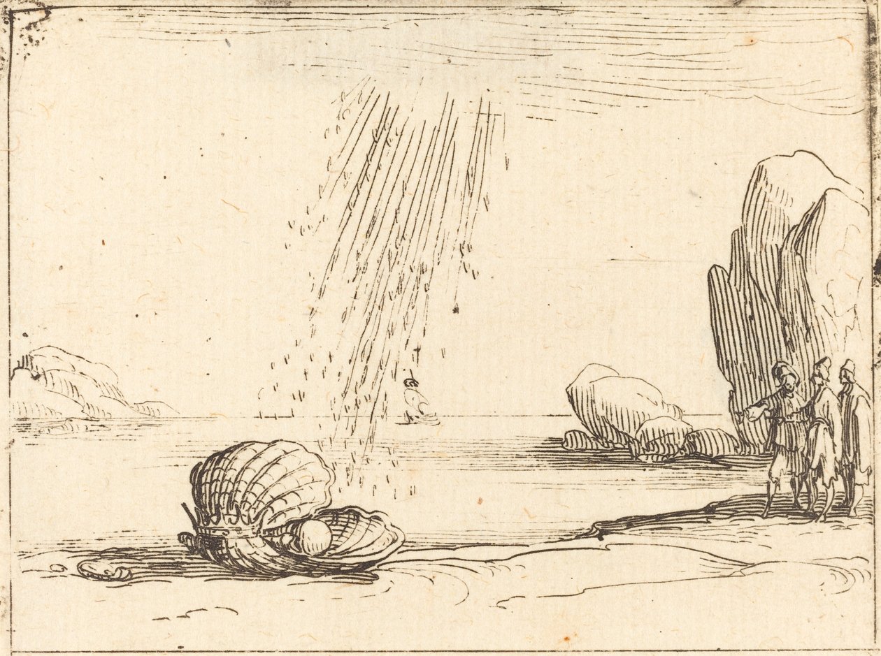 Oester met Parel door Jacques Callot