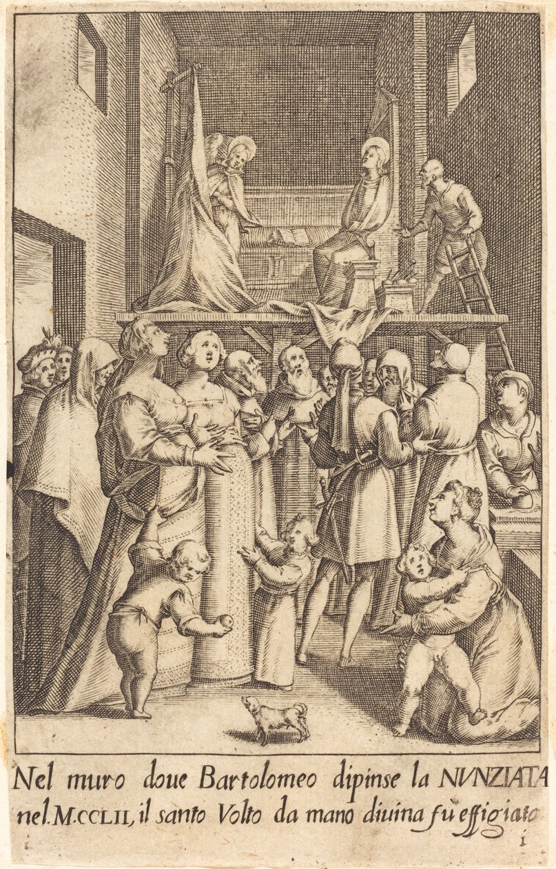 Schilderij van de Annunciatie door Jacques Callot