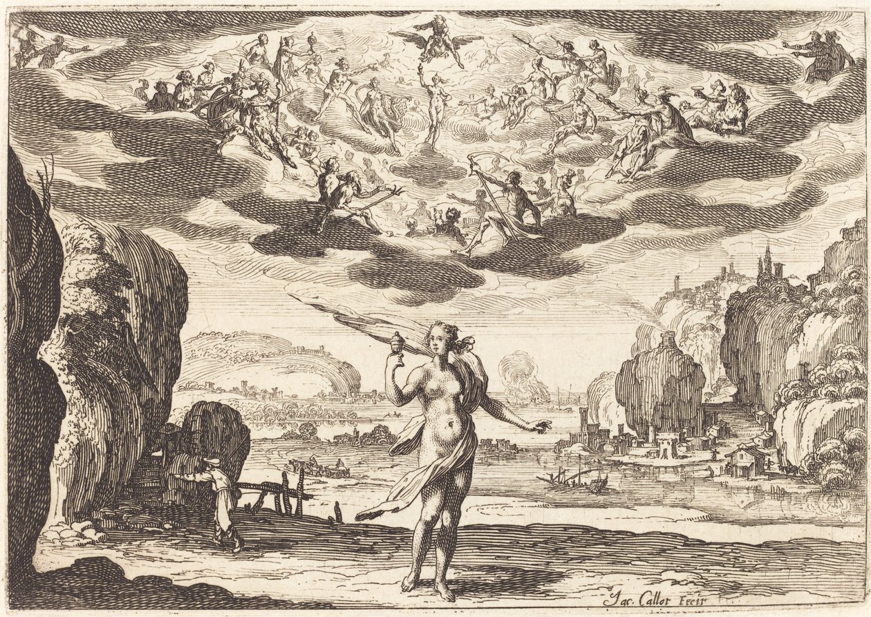 Pandora door Jacques Callot