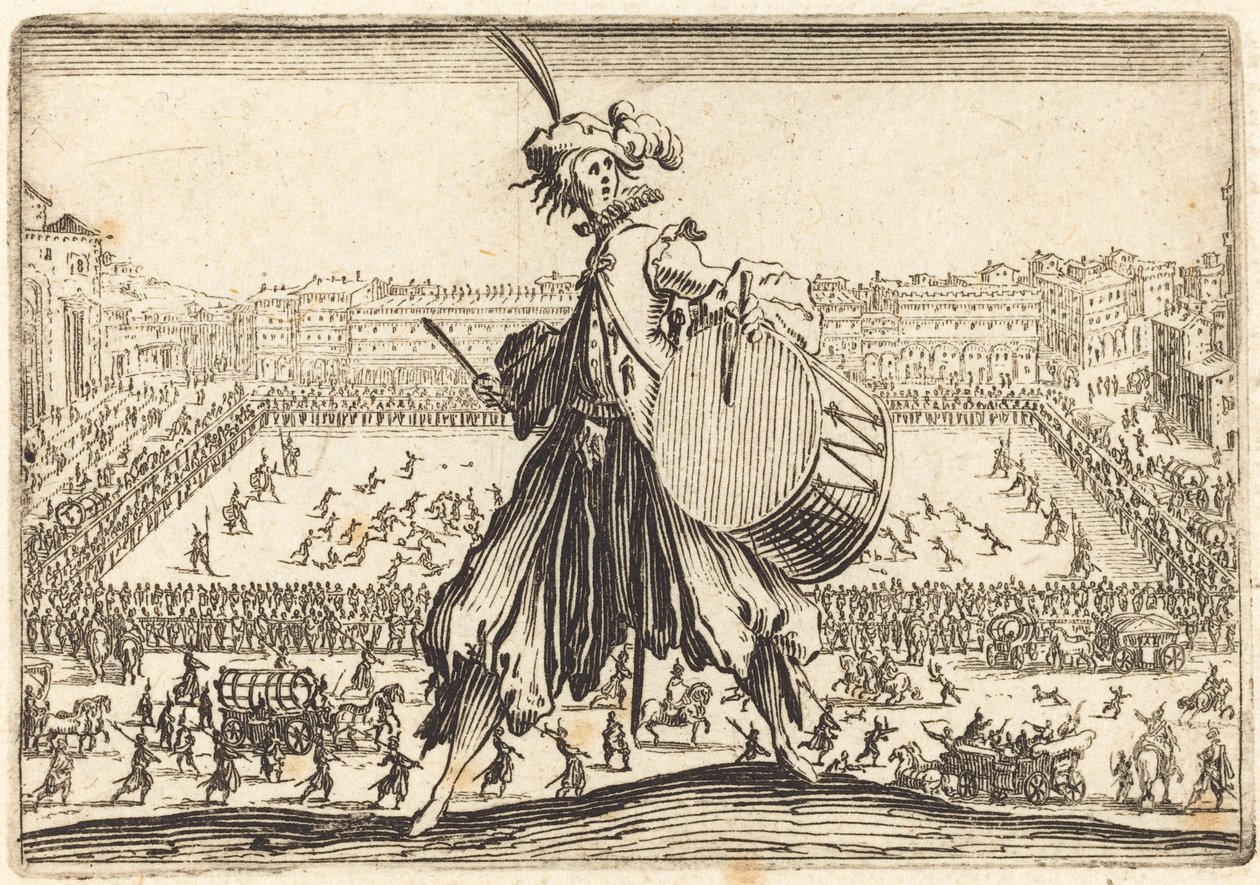 Piazza Santa Croce, Florence door Jacques Callot
