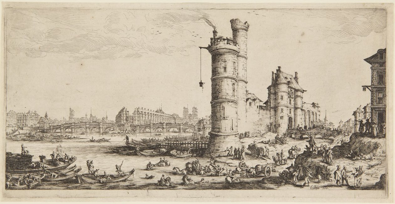 Pont-Neuf door Jacques Callot