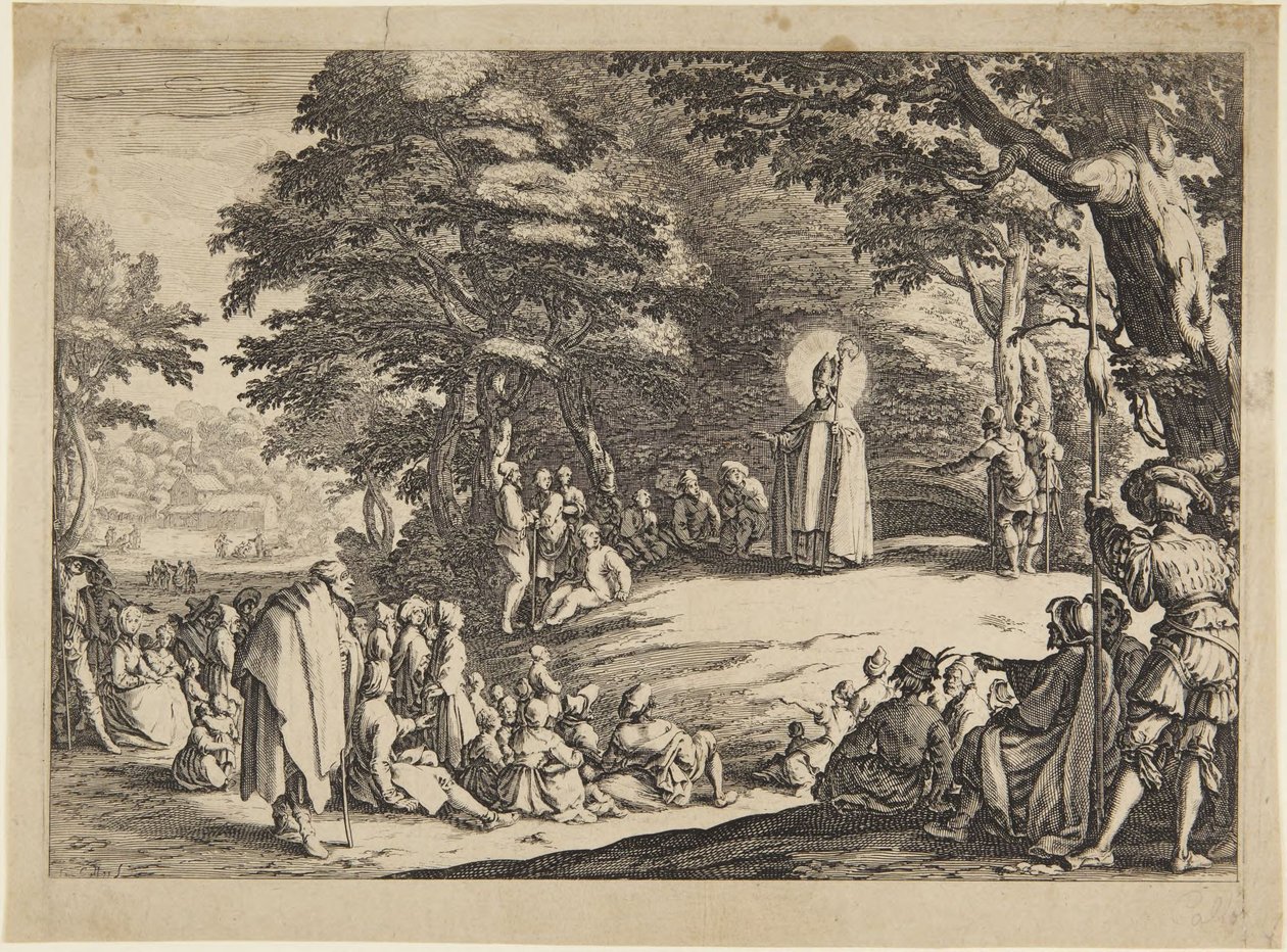 Sint Amond, Sint Nicolaas of Sint Severinus door Jacques Callot
