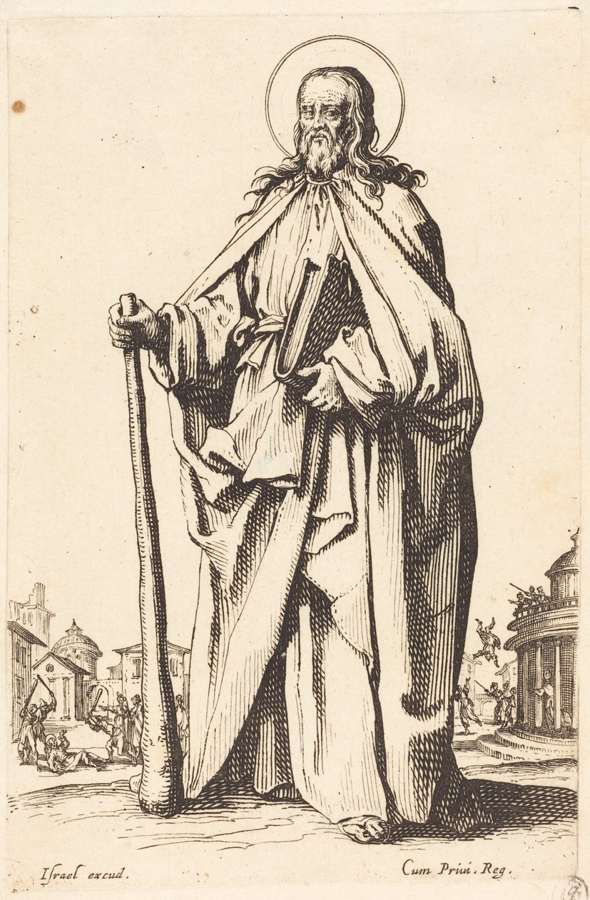Sint-Jakobus de Mindere door Jacques Callot
