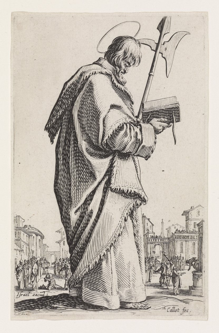 Sint Matthias uit Les Grands Apôtres, 1631 door Jacques Callot