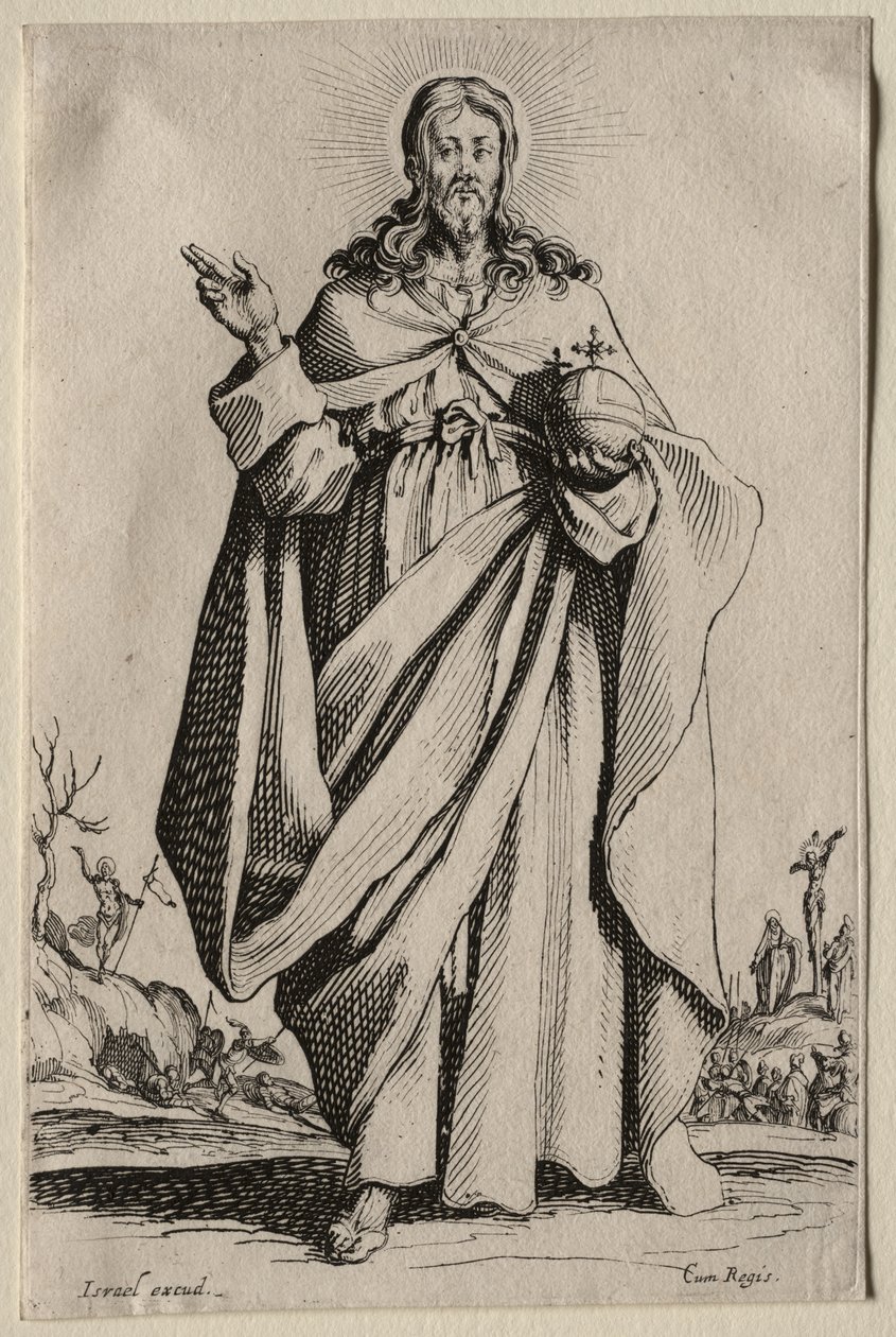 Salvatoris Beatae Mariae Virginis Sanctorum Apostolorum Icones / Les Grands Apôtres: De Verlosser door Jacques Callot