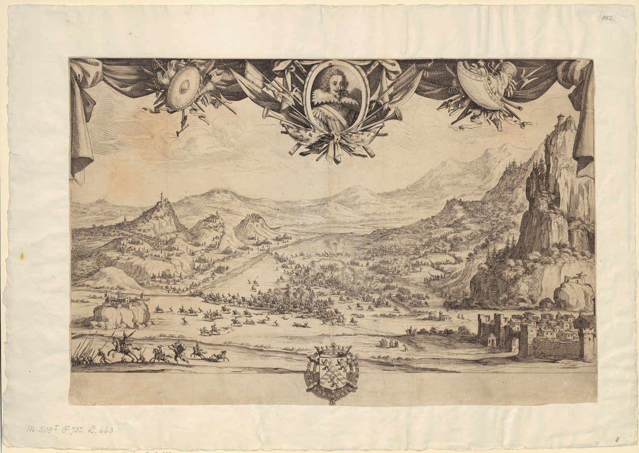 Slag bij Avigliano door Jacques Callot