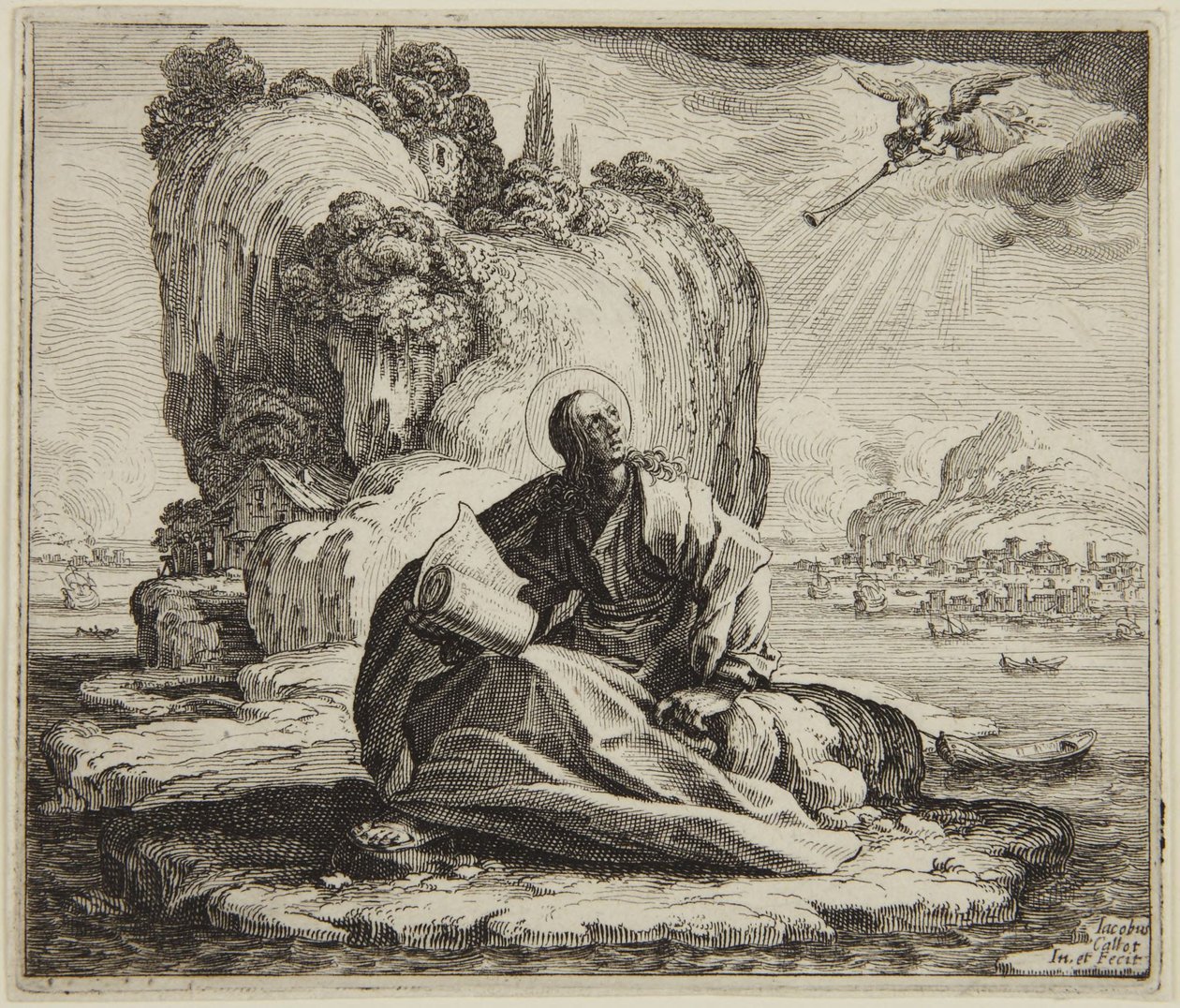 Sint-Jan op het eiland Patmos door Jacques Callot