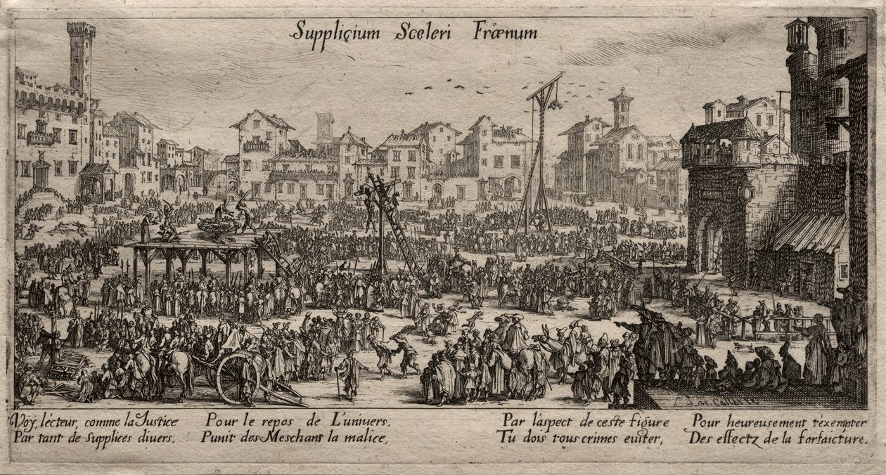 Straf, een teugel voor misdaad (De straffen) door Jacques Callot