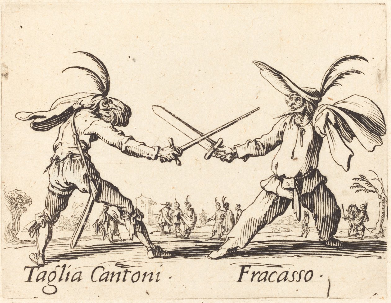 Taglia Cantoni en Fracasso door Jacques Callot