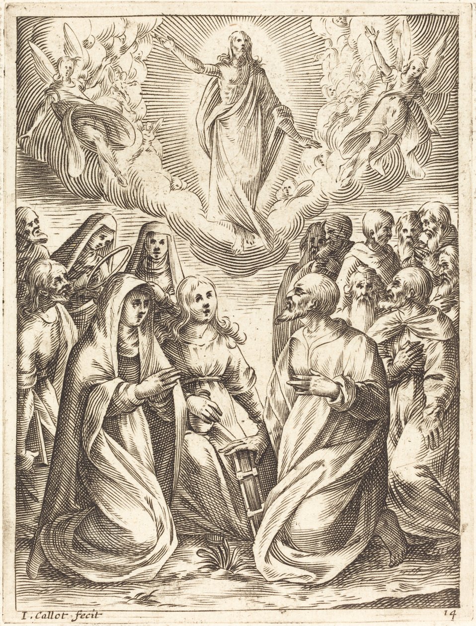 De Hemelvaart, 1608-1611 door Jacques Callot