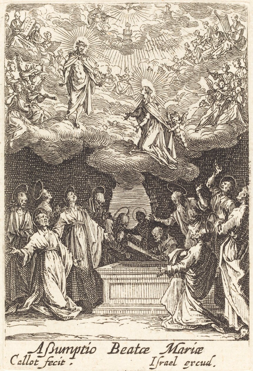 De Tenhemelopneming van de Maagd door Jacques Callot