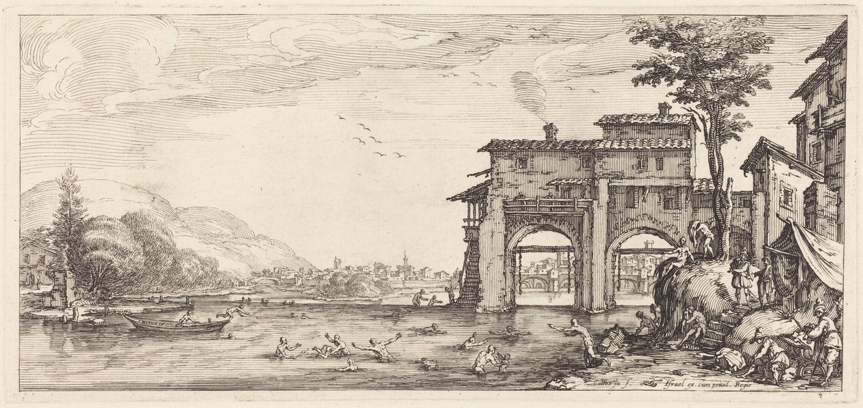 De baders door Jacques Callot