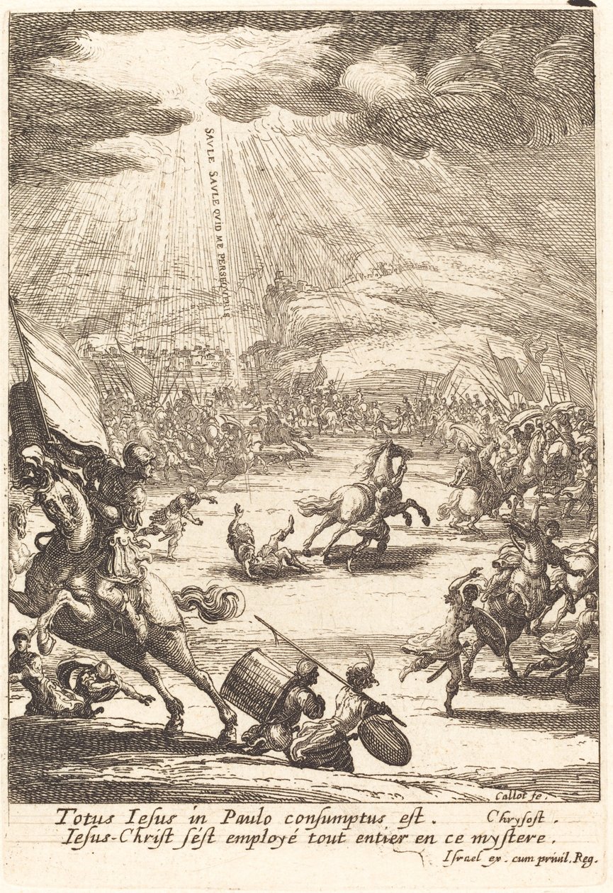 De Bekering van Sint Paulus door Jacques Callot