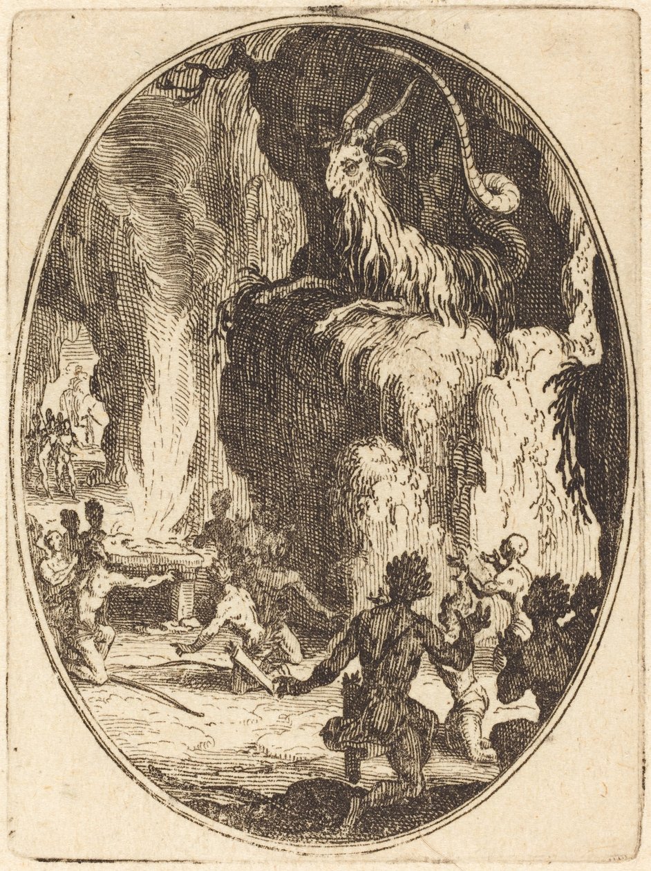 De cultus van de demon door Jacques Callot