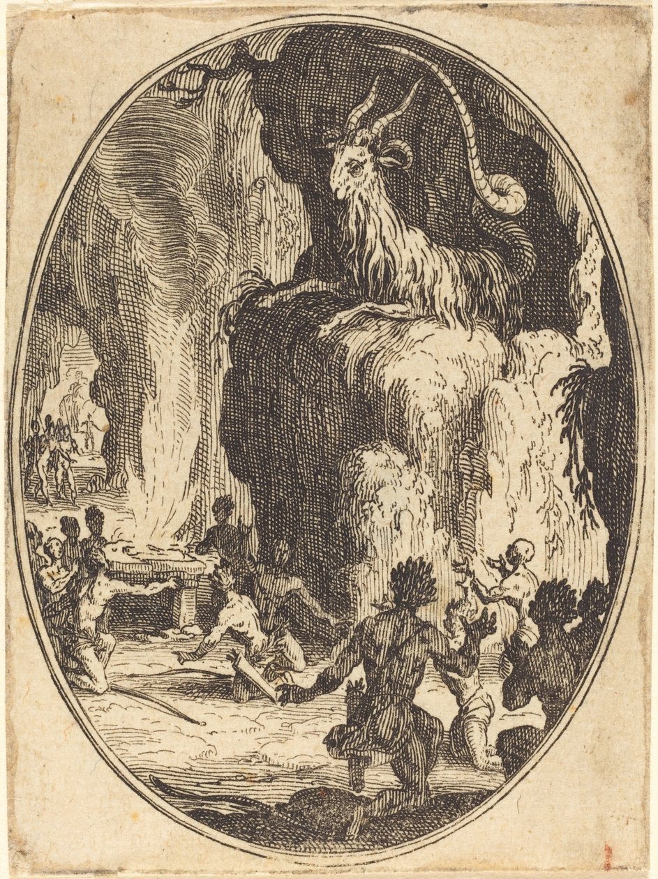 De cultus van de demon door Jacques Callot