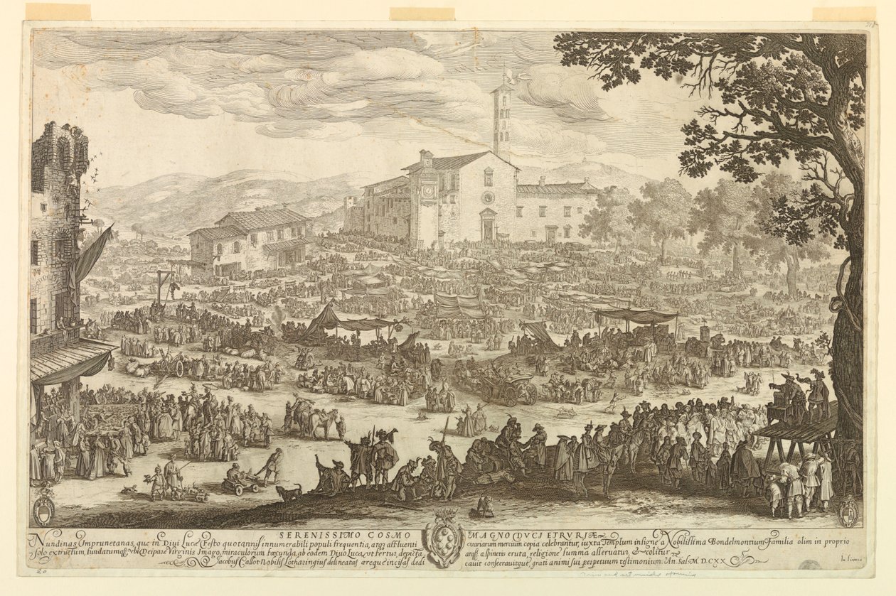 De kermis van Impruneta door Jacques Callot