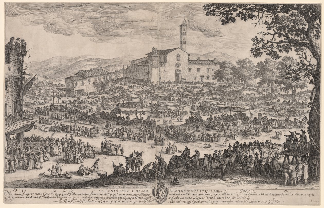 De Kermis in Impruneta door Jacques Callot