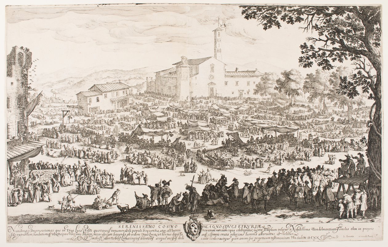 De kermis van L’Impruneta door Jacques Callot