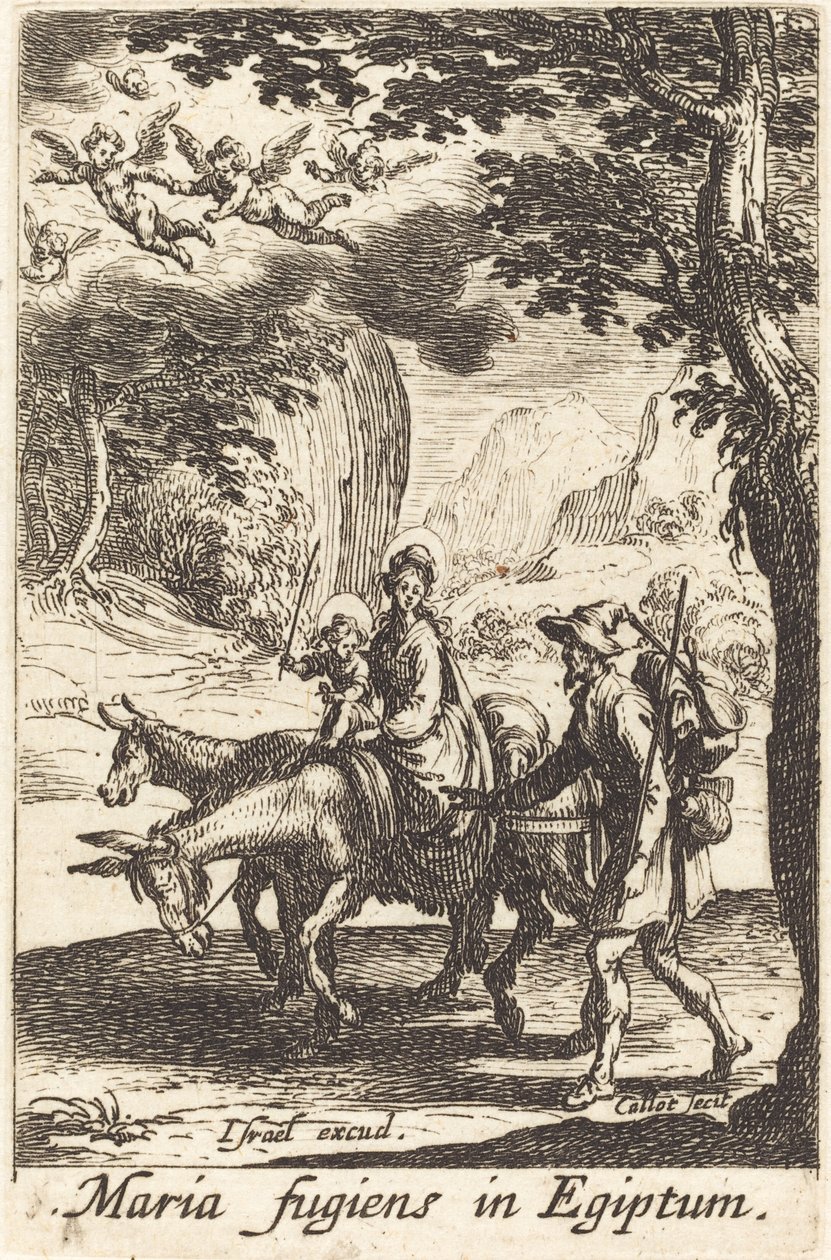 De Vlucht naar Egypte door Jacques Callot