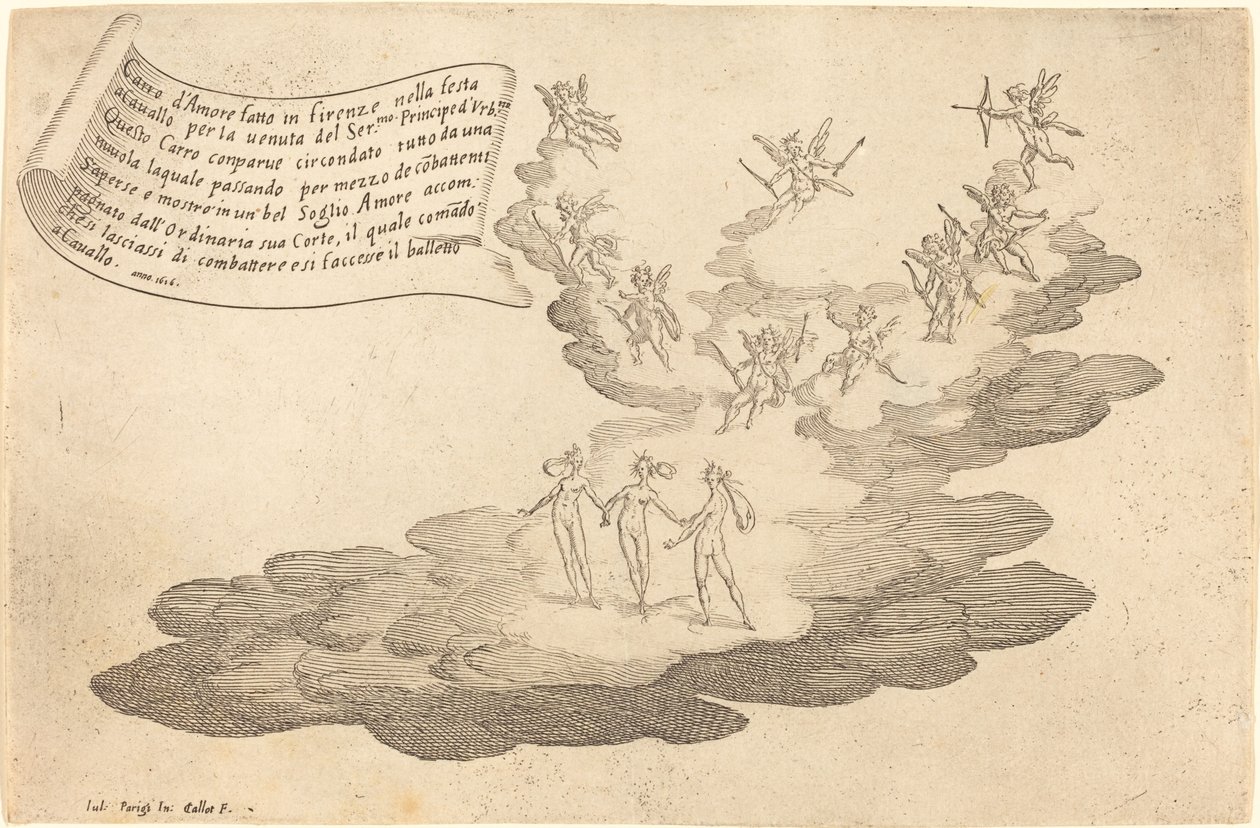 De Vlot van Liefde door Jacques Callot