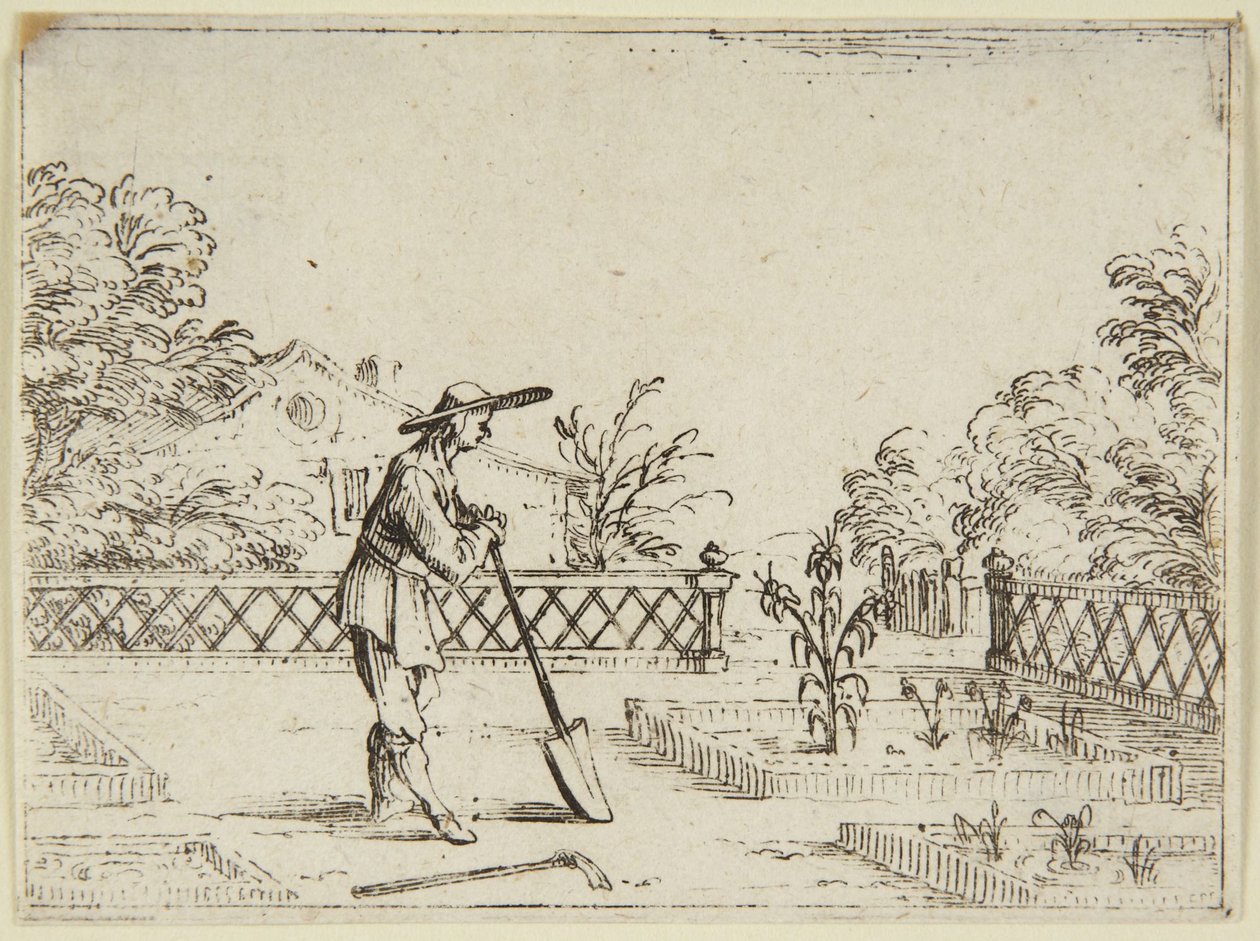 De tuinman door Jacques Callot