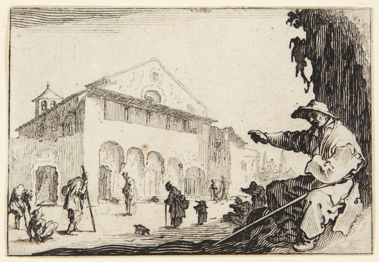 Het hospice door Jacques Callot