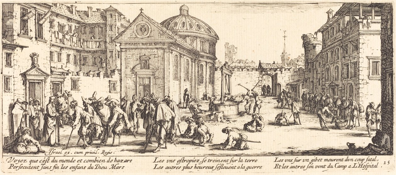 Het ziekenhuis door Jacques Callot
