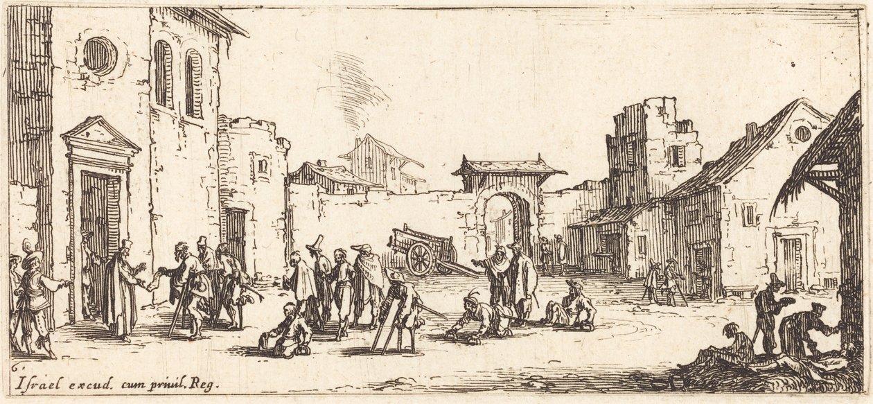Het ziekenhuis door Jacques Callot