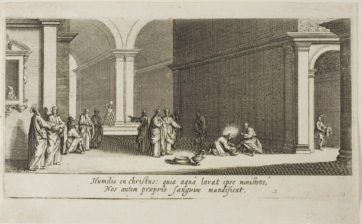 De grote rots, uit Diverse scènes ontworpen in Florence door Jacques Callot