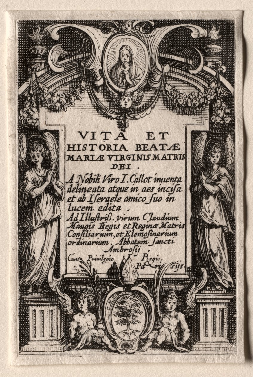 Het Leven van de Maagd door Jacques Callot