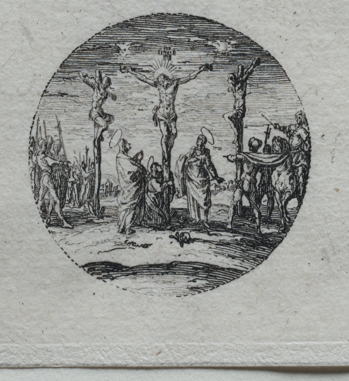 De Mysteriën van de Passie: De Afname van het Kruis door Jacques Callot