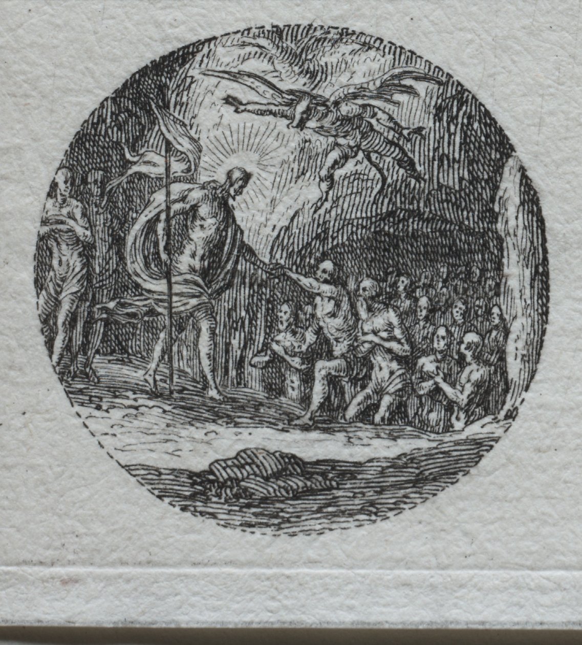 De Mysteries van de Passie: De afdaling in de Limbus door Jacques Callot