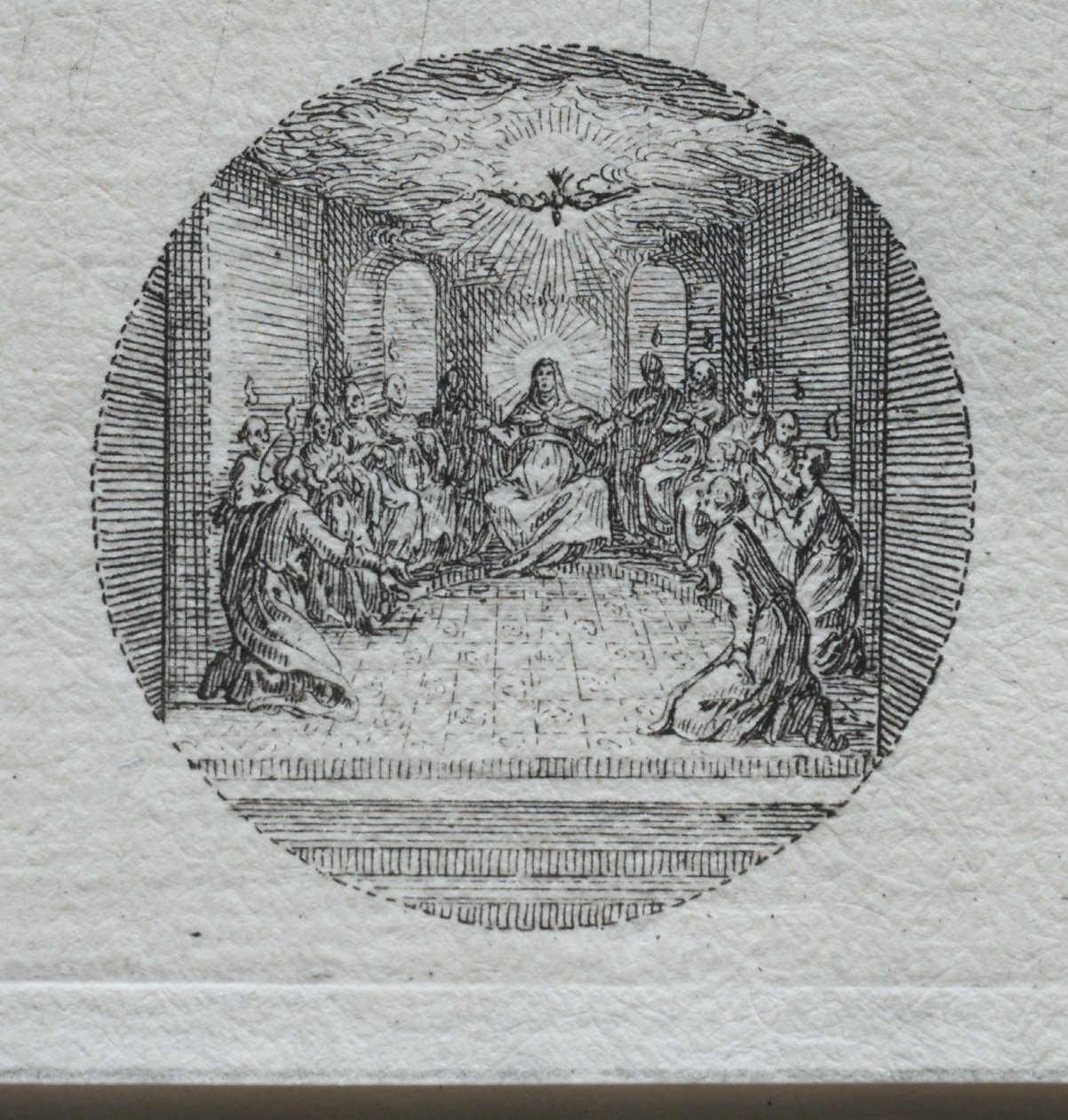 De mysteries van de passie: De nederdaling van de Heilige Geest door Jacques Callot