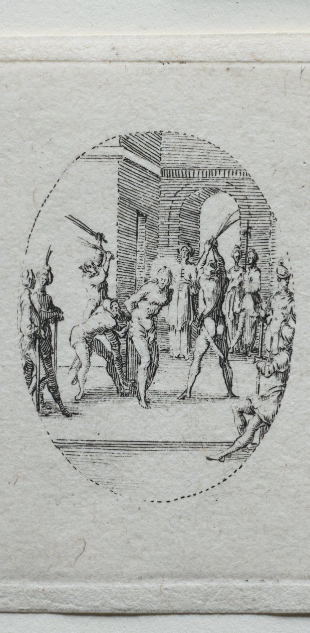 De Mysteriën van de Passie: De Geseling door Jacques Callot