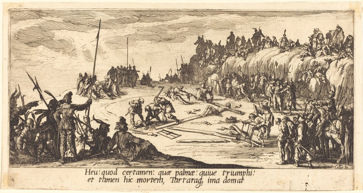 De kruisiging door Jacques Callot