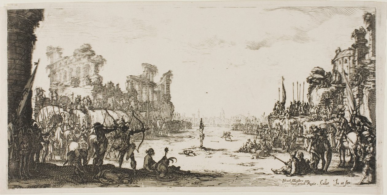 De Orde van Pijlen (Sint-Sebastiaan) door Jacques Callot
