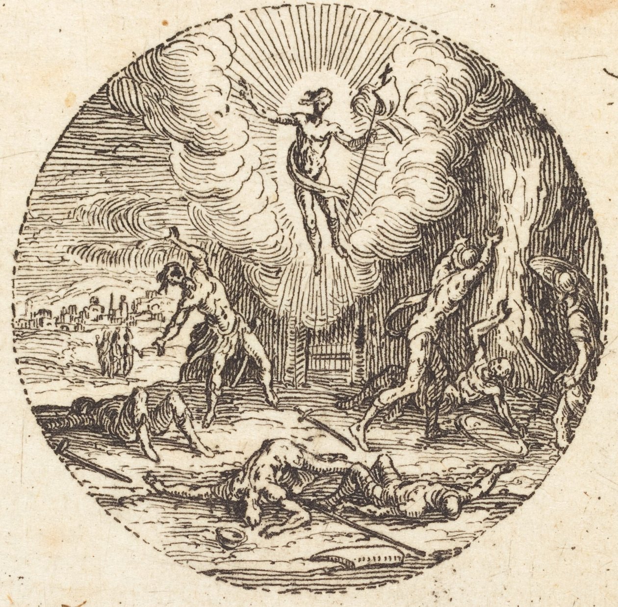 De opstanding door Jacques Callot