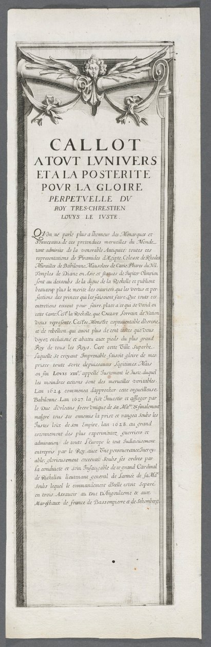 Het beleg van La Rochelle: Plaat 4 door Jacques Callot