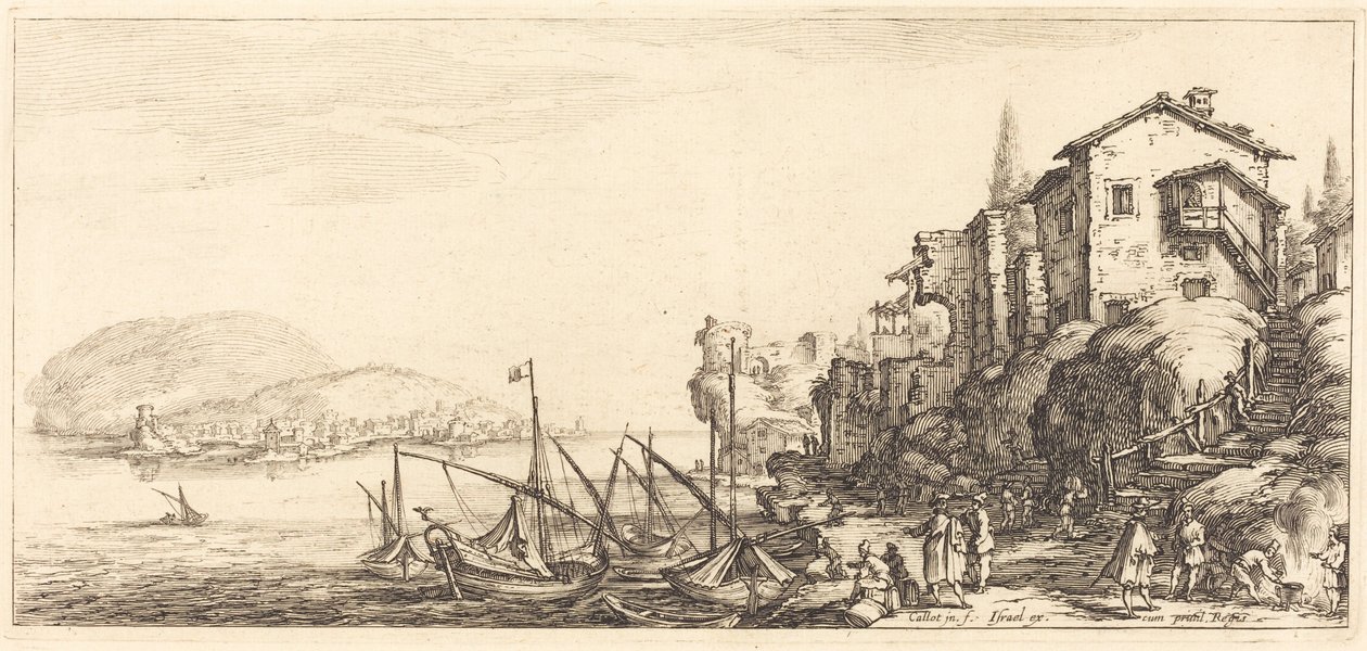 De kleine haven door Jacques Callot