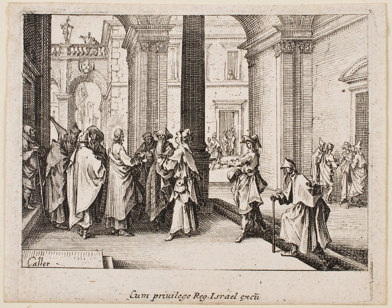 The Tribute Money, uit de serie „The New Testament“ door Jacques Callot