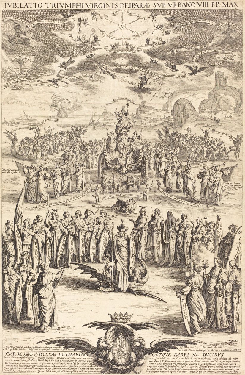 De Triomf van de Maagd door Jacques Callot