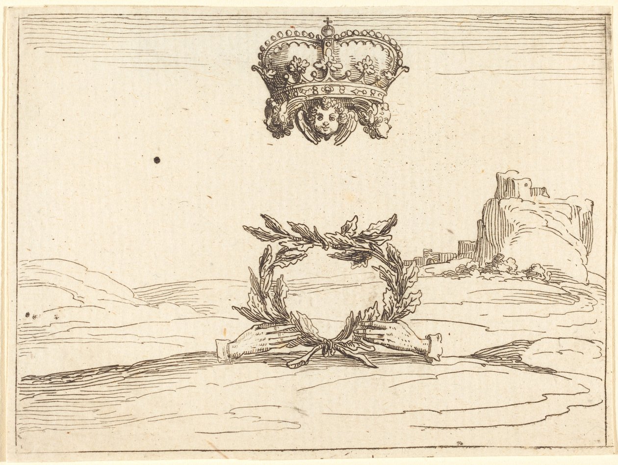 De twee kronen door Jacques Callot