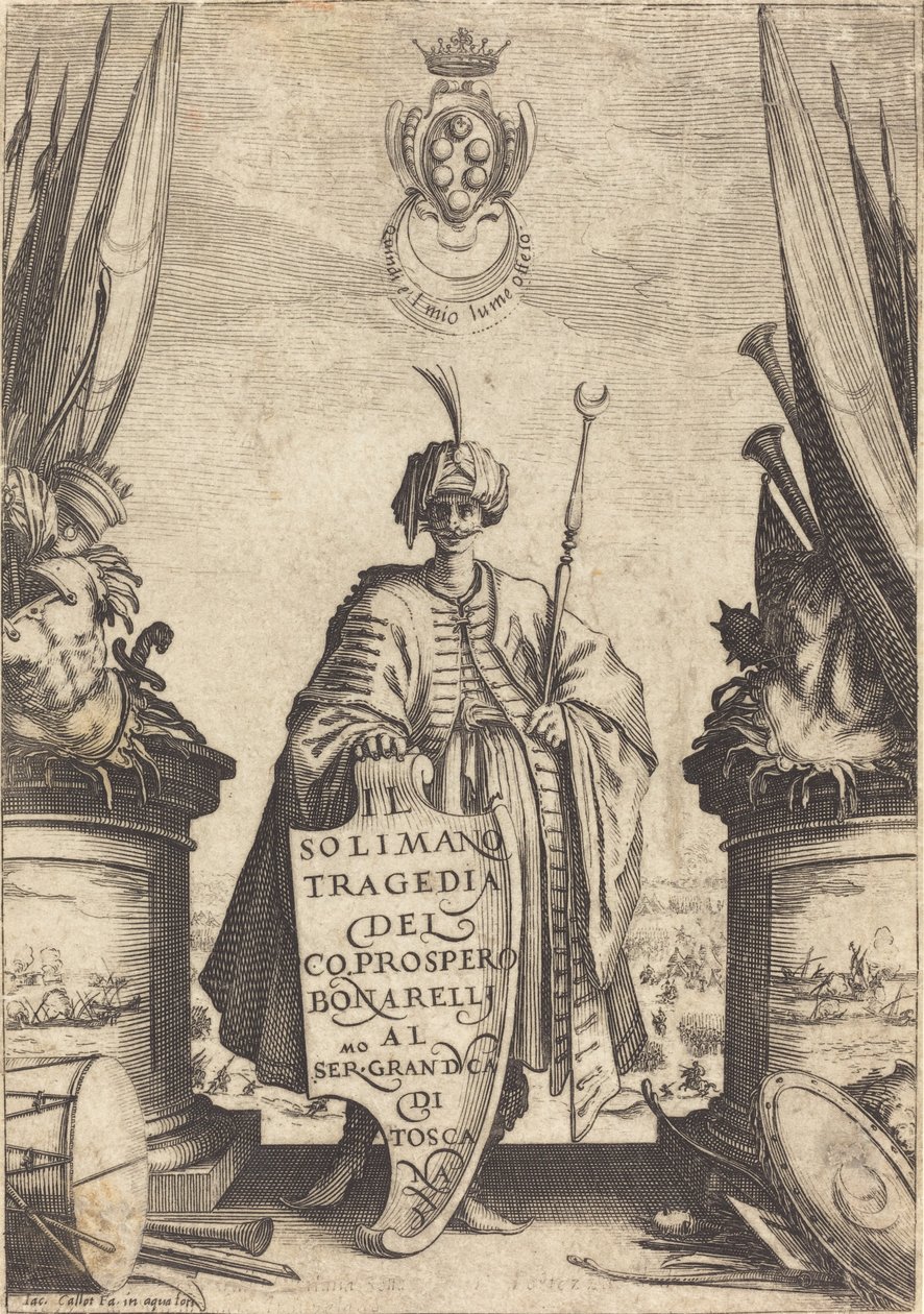 Titelpagina voor "Il Solimano" door Jacques Callot
