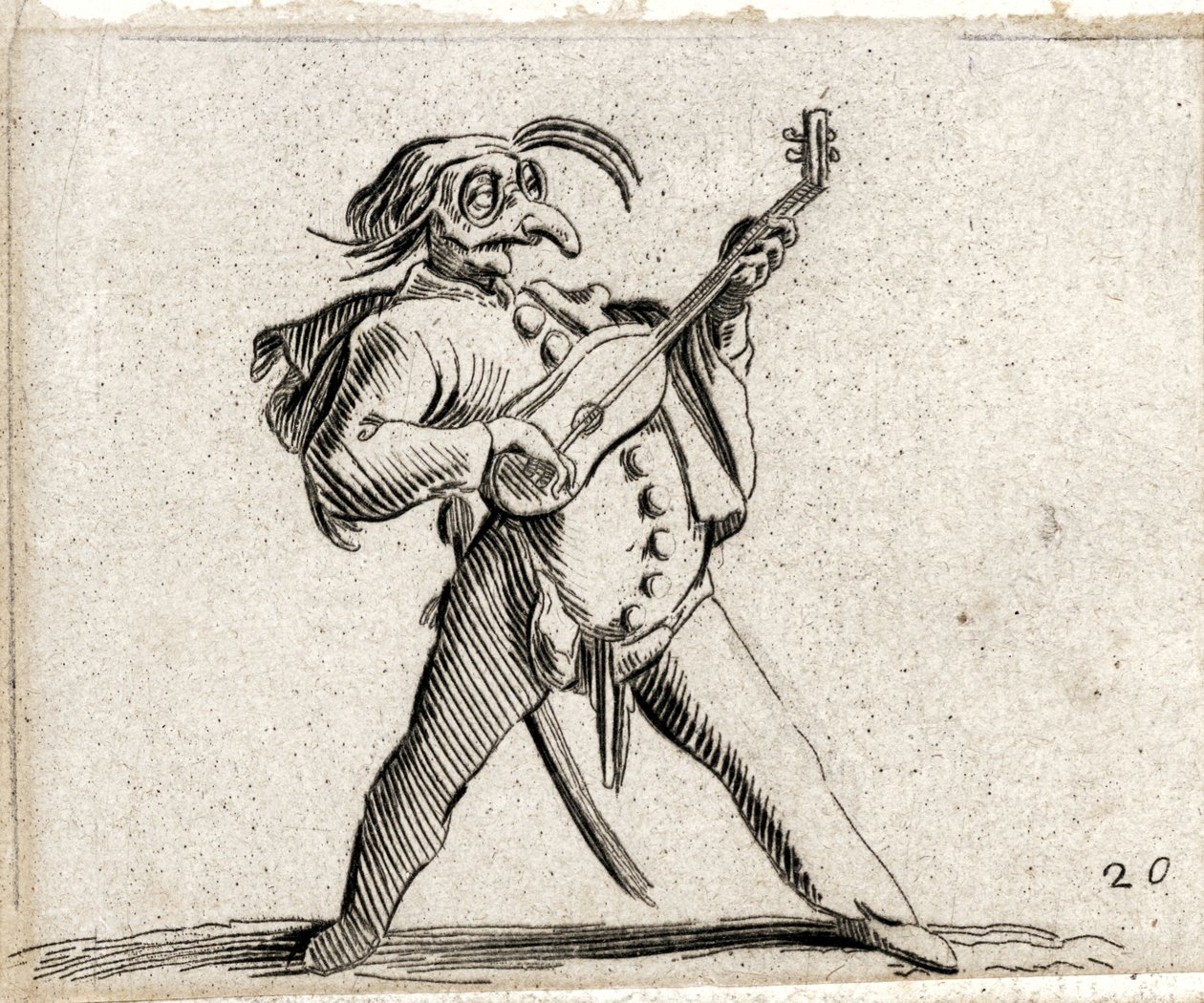 Varie Figure Gobbi ... (gravure) door Jacques Callot