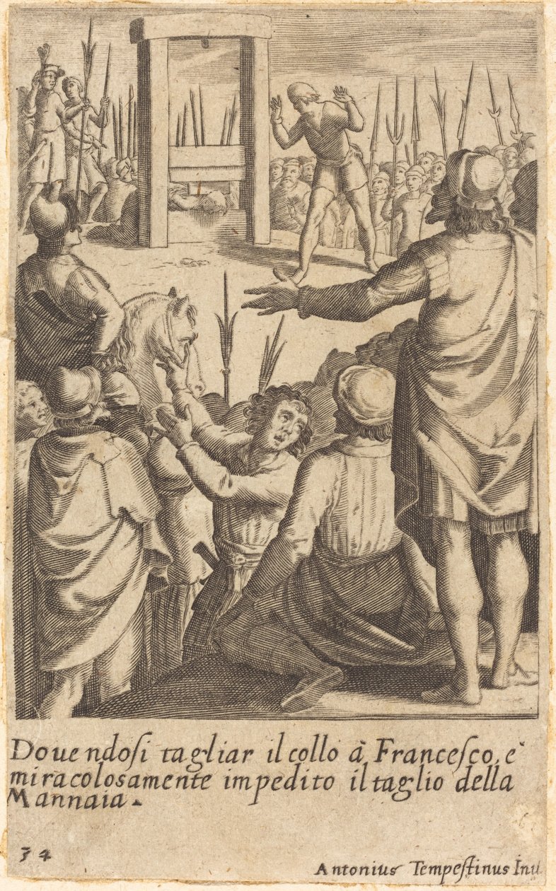 Francesco door Jacques Callot after Antonio Tempesta