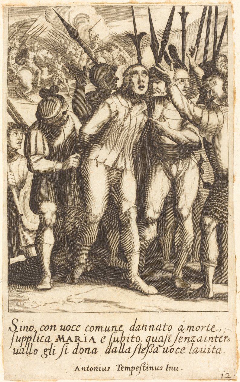 Sino door Jacques Callot after Antonio Tempesta